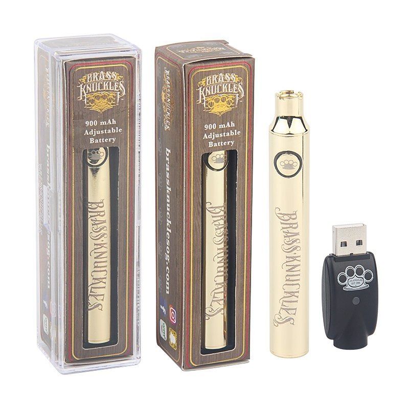 Messing Knuckles Vape Preheat Batterij 510 Thread 900mAh (2)